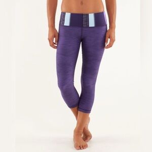 Lululemon Wunder Under Crop *Denim (Size 6)